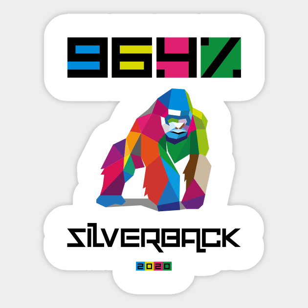 96.4% Silverback Geometric colour gym apparel Sticker by BOEC Gear